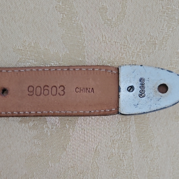 Brighton Black Leather Belt With Silver Buckle - Picture 7 of 11